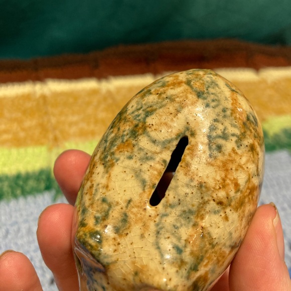 Vintage Piggy Bank Pig Knick Knack Small Pottery Handmade Crafty - Picture 11 of 16